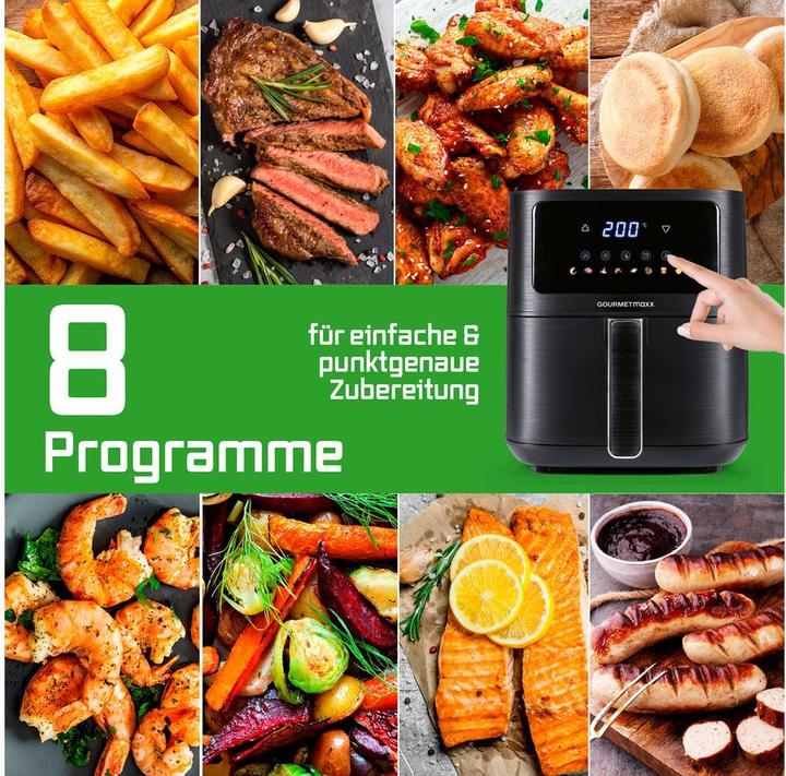 Actual product image Gourmetmaxx Heissluft-Fritteuse AirGenius S 4.5 l, Detailfarbe