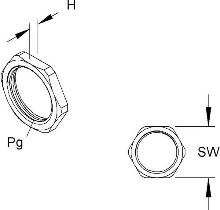 Image du produit Lemvigh-Müller Møtrik PG48 laiton