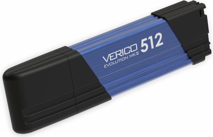 Actual product image Verico USB-STICK 512GB USB 3.1, MKII, metal housing Blue retail (512 GB, USB 3.1)