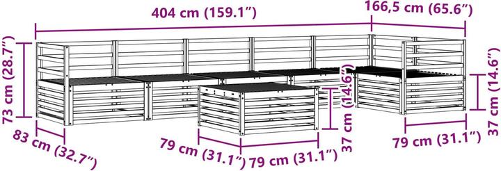 Produktbild vidaXL Outdoor-Sofa