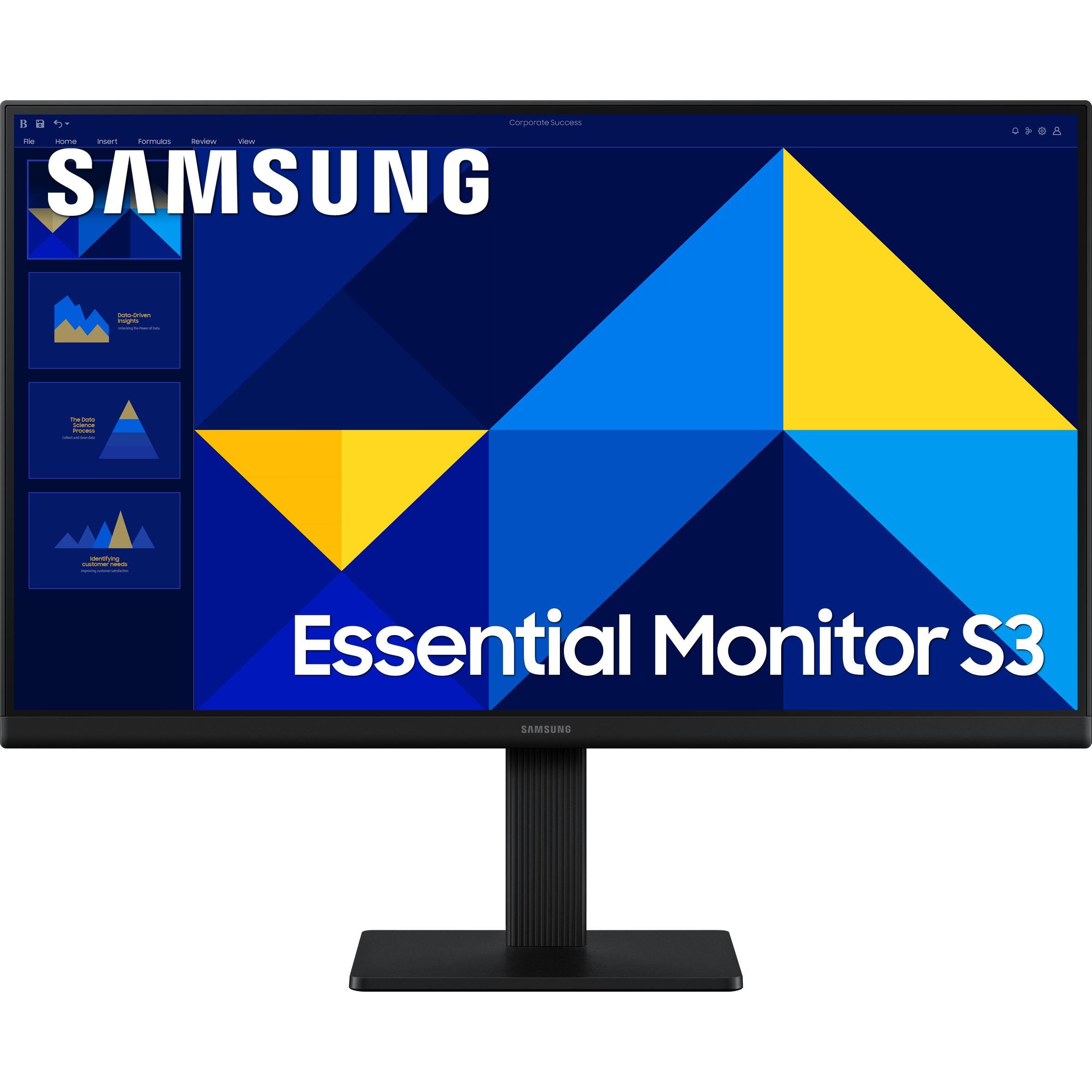 Samsung 22 ZOLL MONITOR S30GD IPS PANEL (1920 x 1080 Pixel, 22"), Monitor, Schwarz