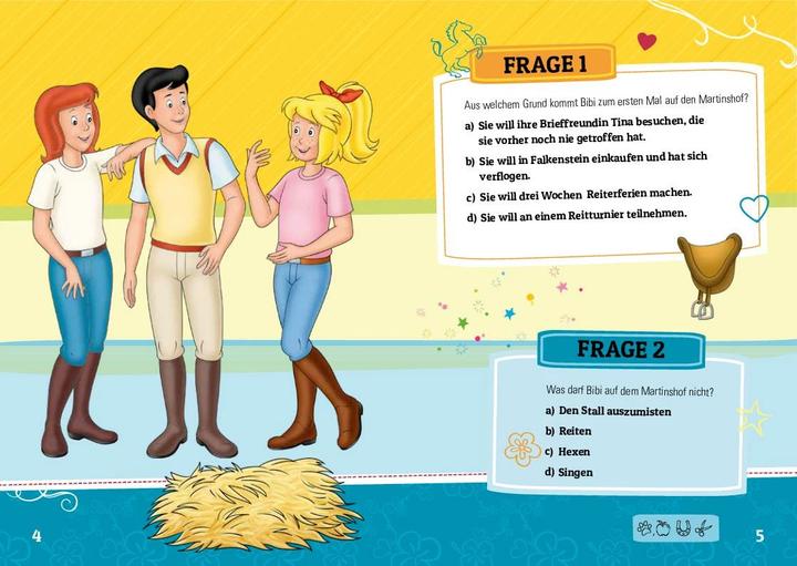 Actual product image Bibi & Tina - Das Quiz für Fans (German, Schwager & Steinlein Publishing House, Svenja Dieken, 2022)