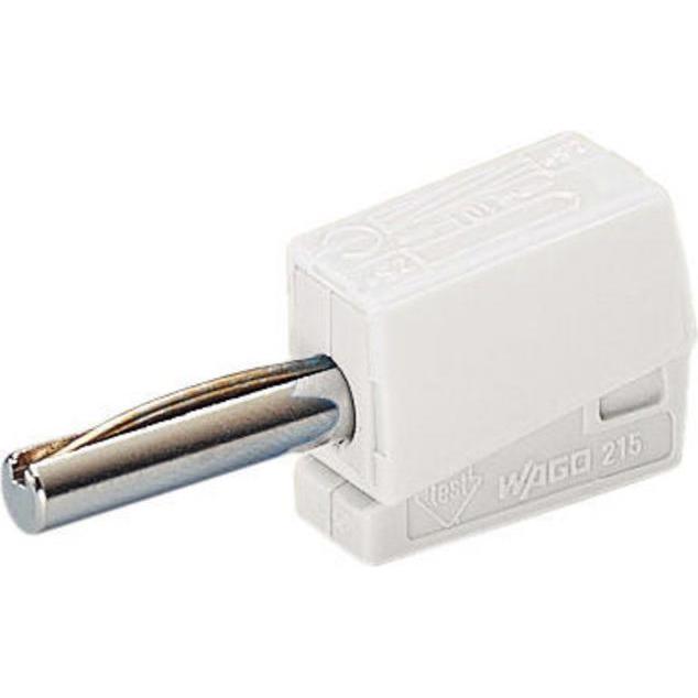 50x Wago Bananenstecker 215-611, Elektronikkabel + Stecker, Weiss