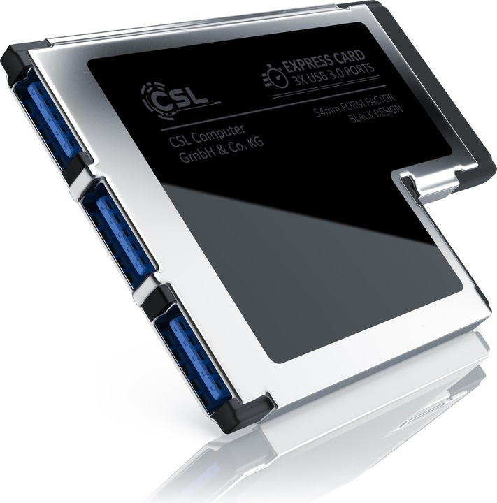 Produktbild CSL 3 Port USB 3.0 PCMCIA Express Card
