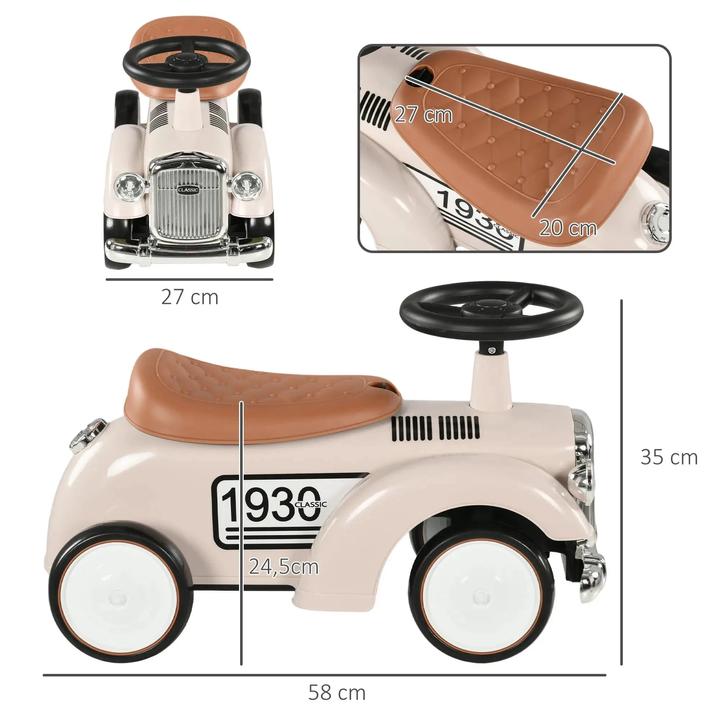 Actual product image Aiyaplay Slide car with storage space under the seat