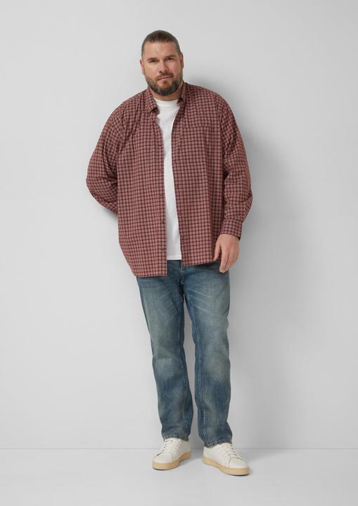 Immagine prodotto s.Oliver Hemd Regular Fit: Elastisches Button-Down-Hemd mit Karomuster (5XL)