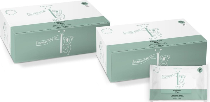 Actual product image Naïf Baby wet wipes (864 Piece)