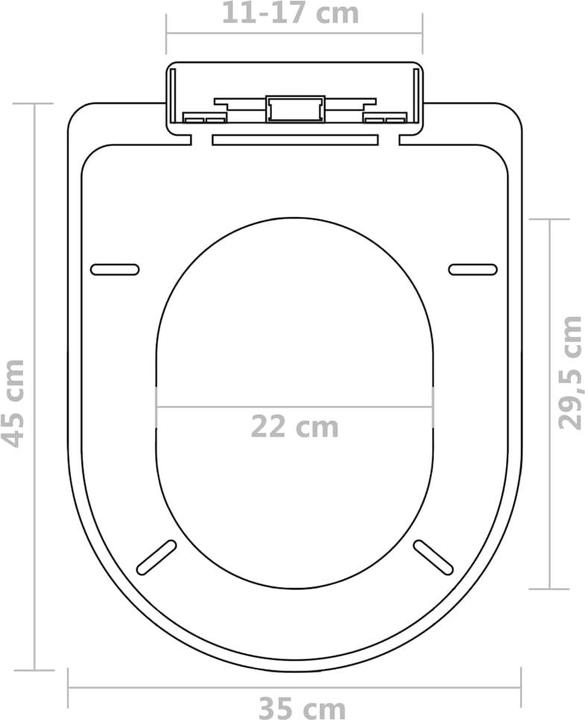 Produktbild vidaXL WC- Sitz