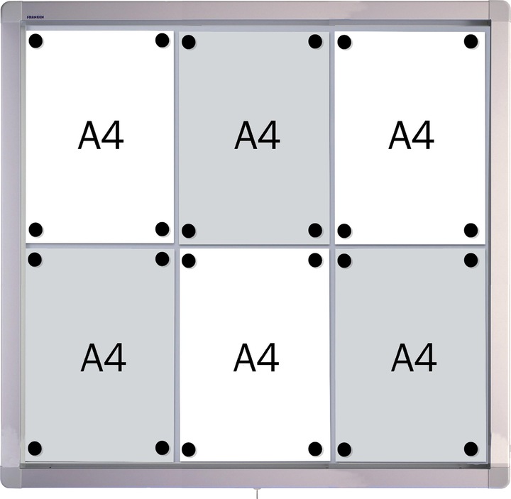 Image du produit Franken Vitrine d'affichage 75x70.4x4.5cm extérieur magnétique/descriptif porte à battants