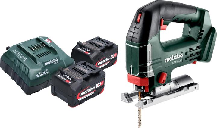 Produktbild Metabo STB 18 L 90 Akku Stichsäge 18 V 90 mm + 2x Akku 4,0 Ah + Ladegerät