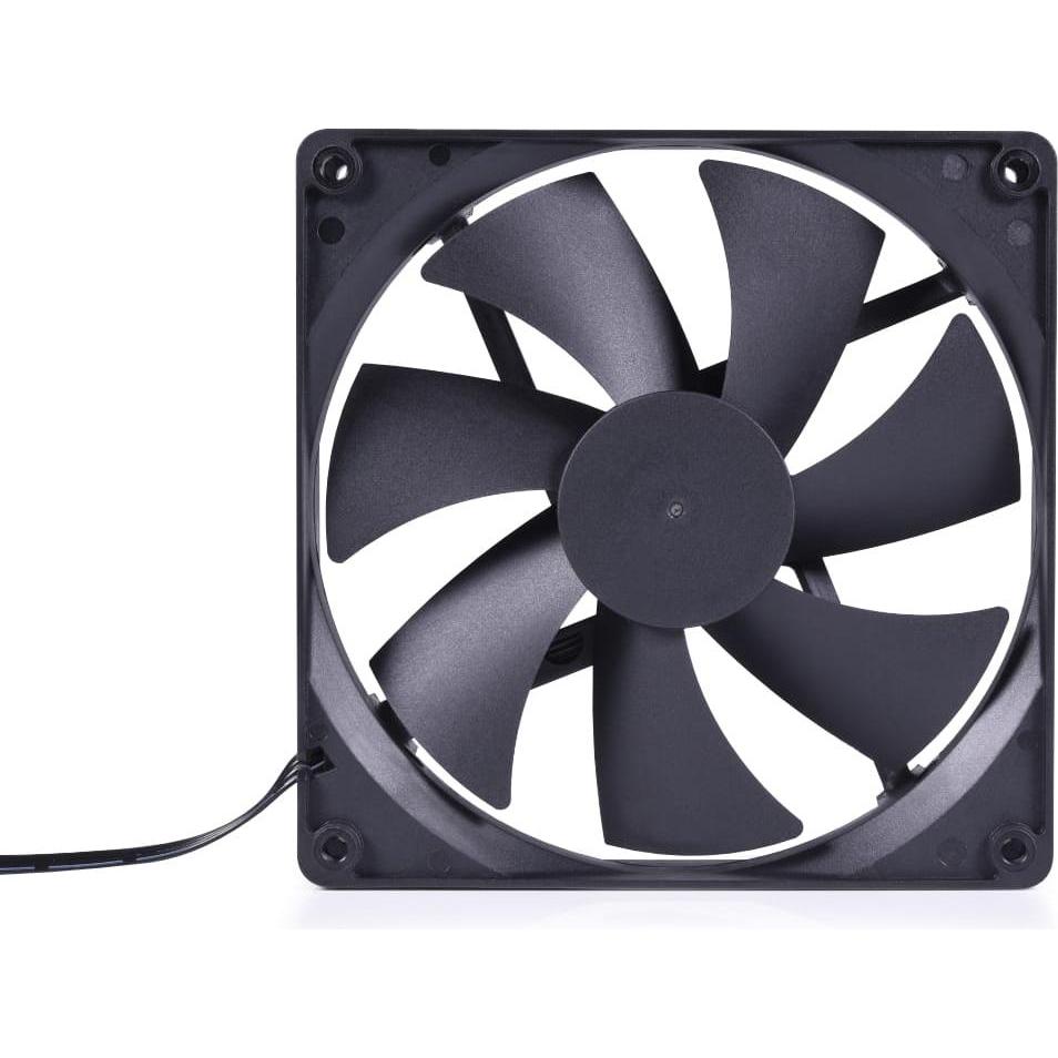 Alphacool Core 140mm Lüfter PWM 3200rpm (140x140x25mm) (140 mm, 1 x), PC Lüfter, Schwarz