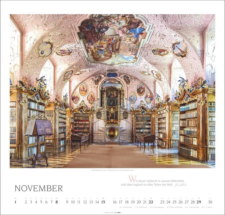 Actual product image Welt der Bibliotheken Kalender 2026 (Special)