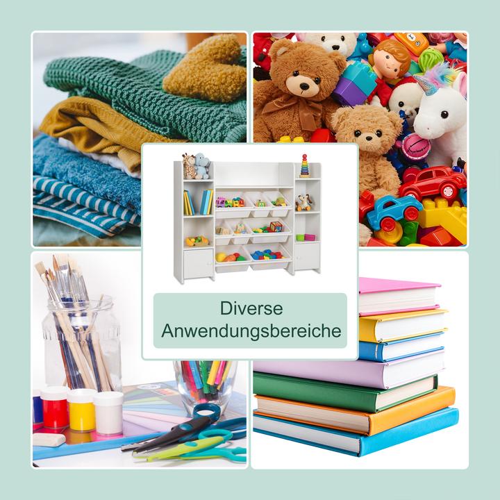 Actual product image Relaxdays Kinderregal gross mit Boxen