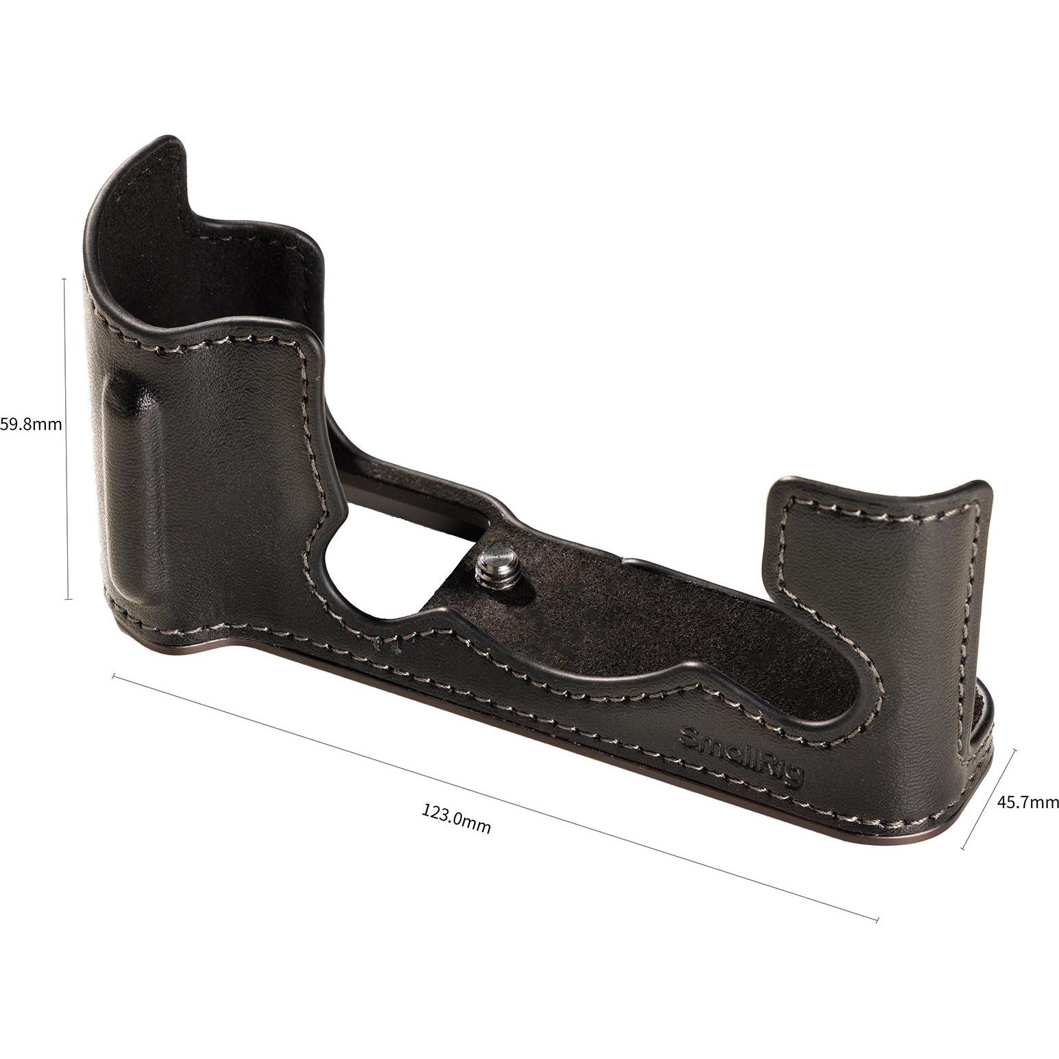 SmallRig 5669 Leather Half Case Kit for FUJIFILM X-T30 / X-T30 II / X-T30 III (Black), Borsa fotocamera, Nero