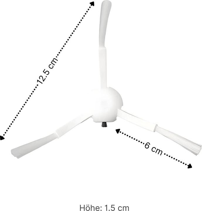 Immagine prodotto Hermex Spazzole laterali alternative per Xiaomi Roborock X10 X10+ DreameBot L10 Ultra L10s Ultra