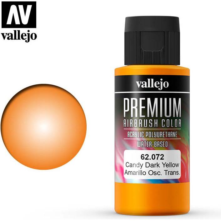 Thumbnail - Vallejo, Künstlerfarbe + Bastelfarbe, Premium RC Colors Candy (Gelb, 60 ml)