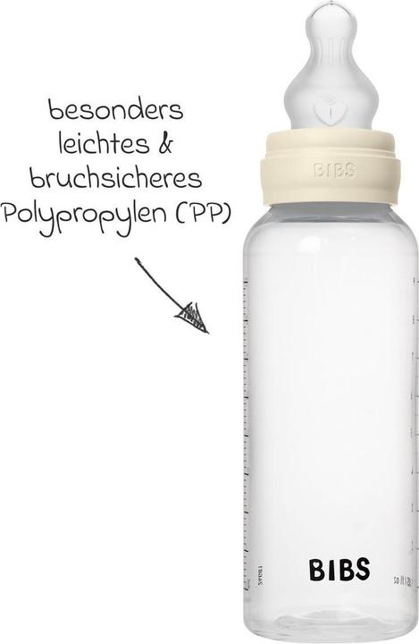 Actual product image Bibs Anti Colic Bottle Silicone 270 ml Medium Flow Ivory (270 ml)