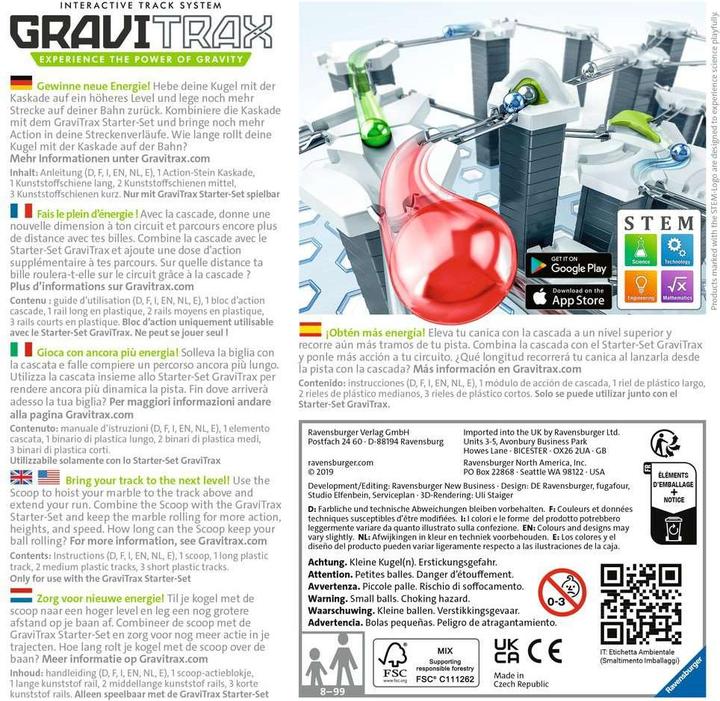 Immagine prodotto Ravensburger GraviTrax Set di prolunghe Gravitrax - Scoop