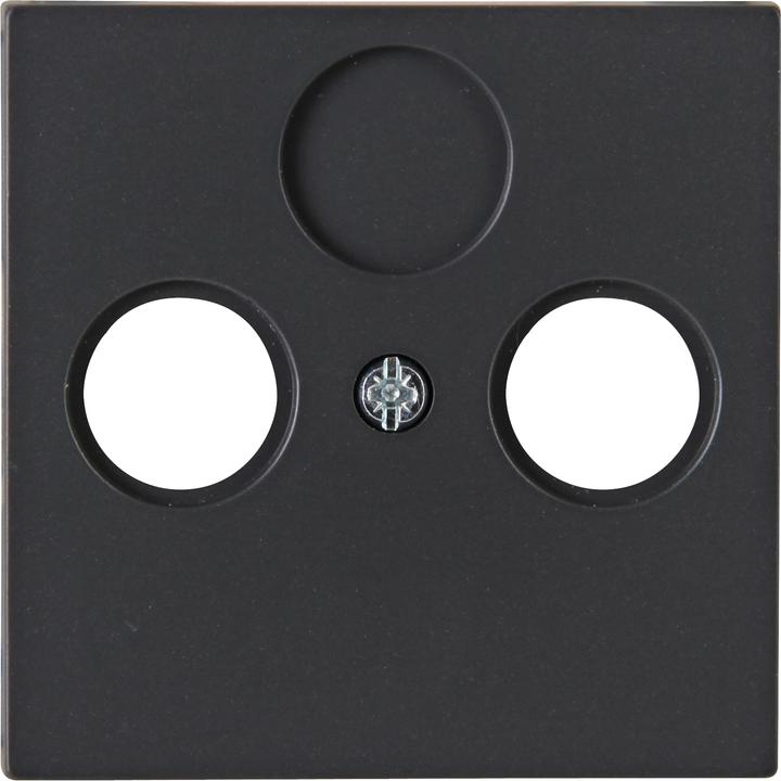 Actual product image Kopp 1 cover for TV and radio socket outlet ATHENIS anthracite 373515187