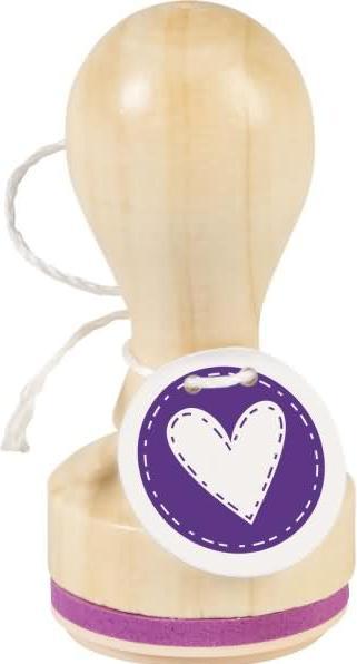 Produktbild Stewo Tampon à motif rond - Coeur cousu