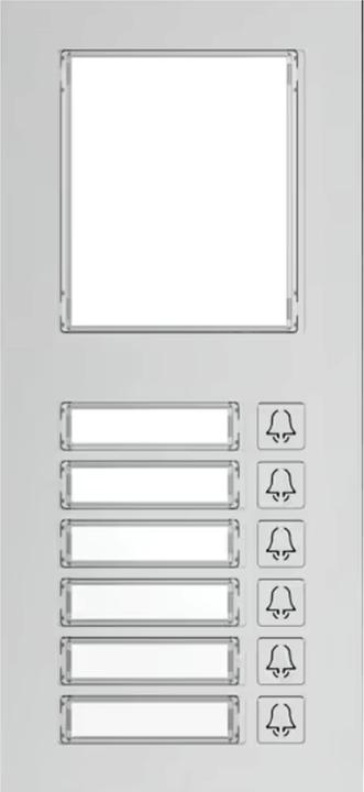 Actual product image Akuvox MD06 extension module with 6 buttons for the R20A/R20K door station