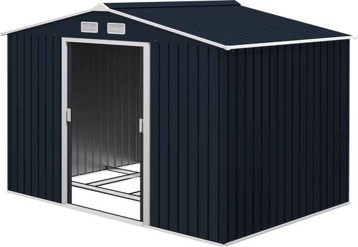 Casetta Attrezzi In Metallo 205x257x192 Cm - Tetto A Due Falde, Porte Scorrevoli - Foto 12