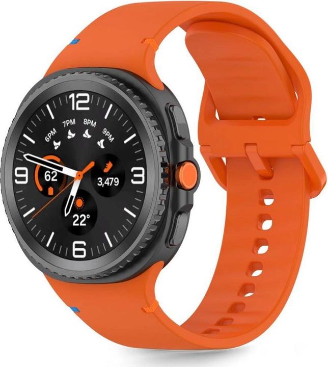 Actual product image Tech-Protect Silikonarmband für Samsung Galaxy Watch 40/44/46 mm - Orange (TPU)
