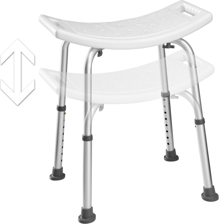 Immagine prodotto tectake Sgabello da doccia rettangolare (120 kg)