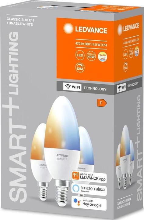 Image du produit Ledvance Bougie Smart+ Wifi (E14, 470 lm, 3 x)