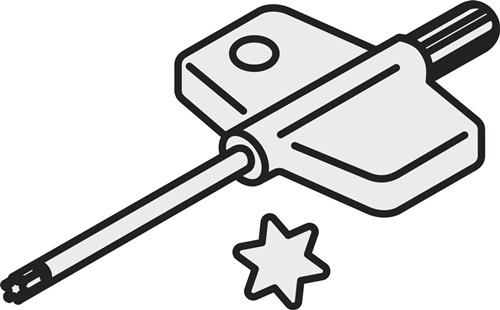 Dormer Torx-Schlssel ISO FLAG T15P/3,5 Bruttogewicht 11g PRAMET