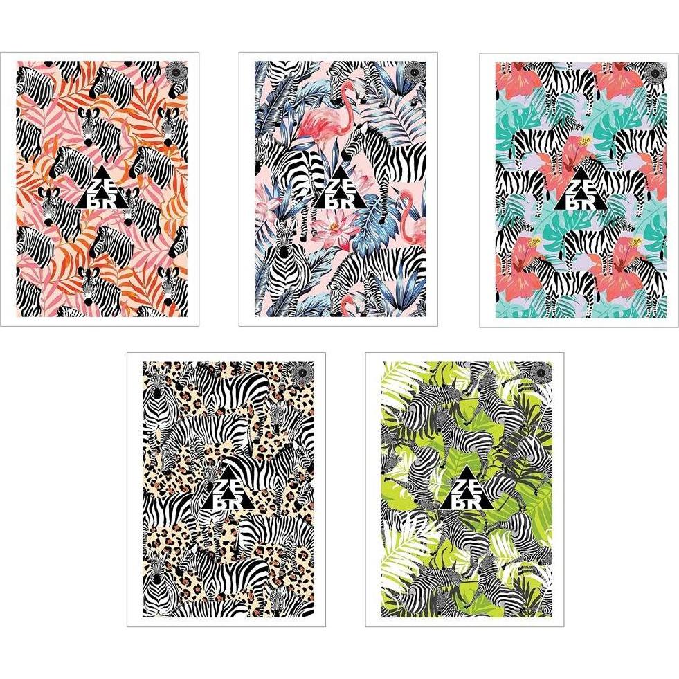 Ziemia Obiecana, Quaderni + Bloc notes, Pažadėta žemė Zebrajų grotelių A5/80K rinkinys (10 vnt.) (A5, Quadretti)