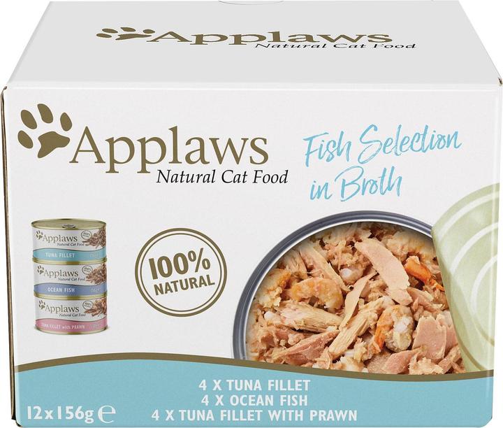 Produktbild Applaws Supreme Selection Fisch im Sud (Adult, 12 Stk., 1872 g)