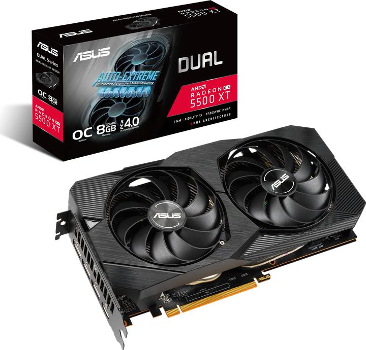 Produktbild ASUS Radeon DUAL RX 5500 XT O8G EVO (8 GB)