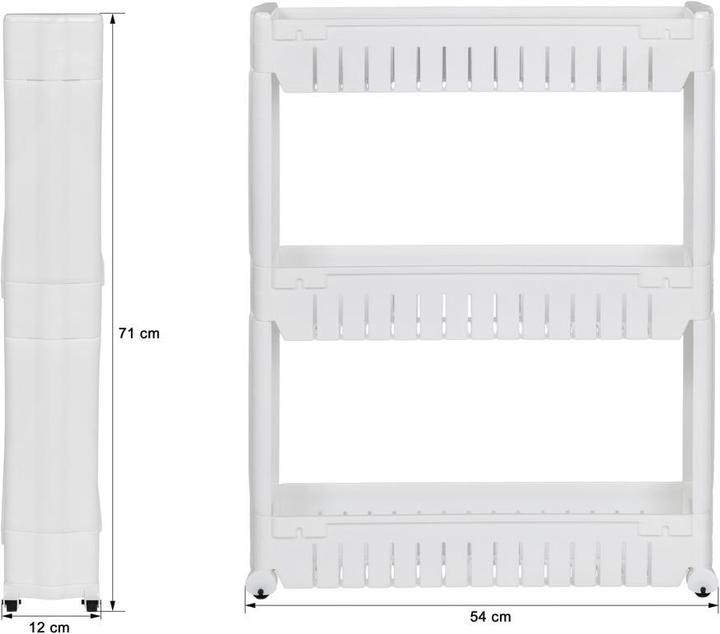 Actual product image tectake Niche shelf (54 x 12 x 71 cm)