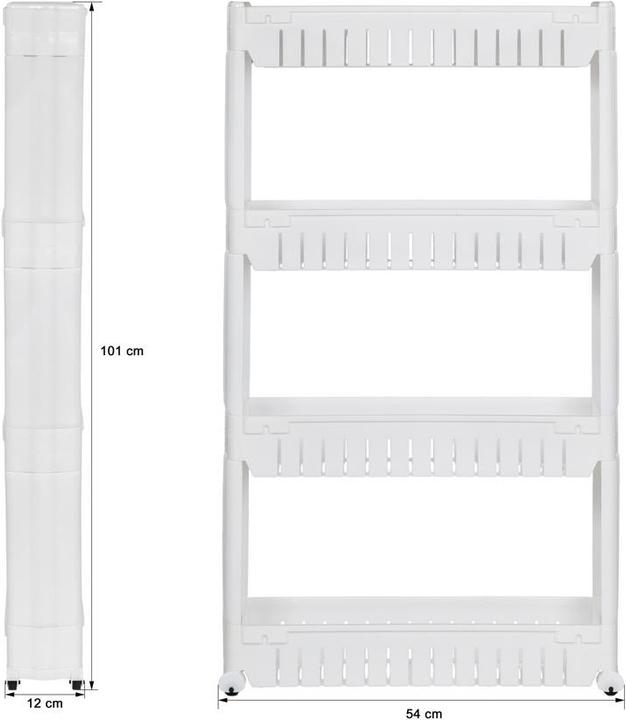 Immagine prodotto tectake Scaffale di nicchia (54 x 12 x 101 cm)