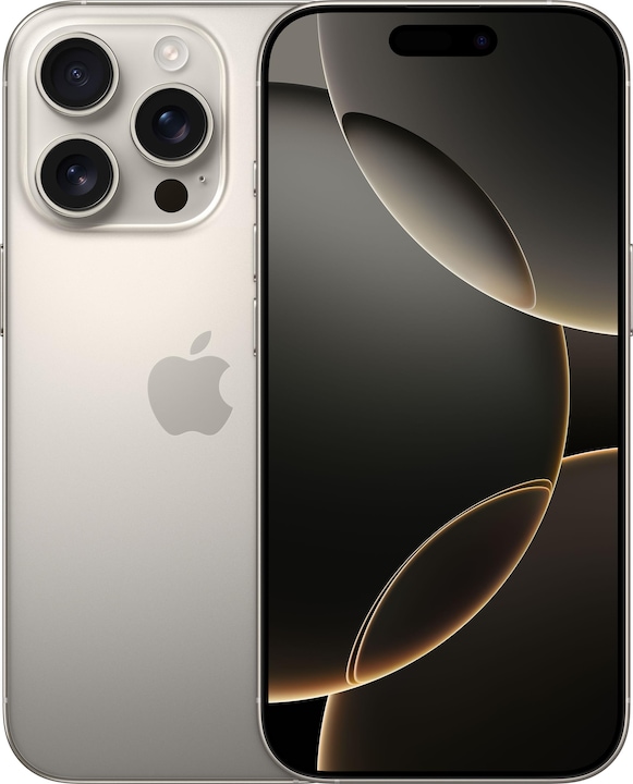 Apple iPhone 16 Pro (256 GB, Natural Titanium, 6.30", SIM + eSIM, 48 Mpx, 5G)