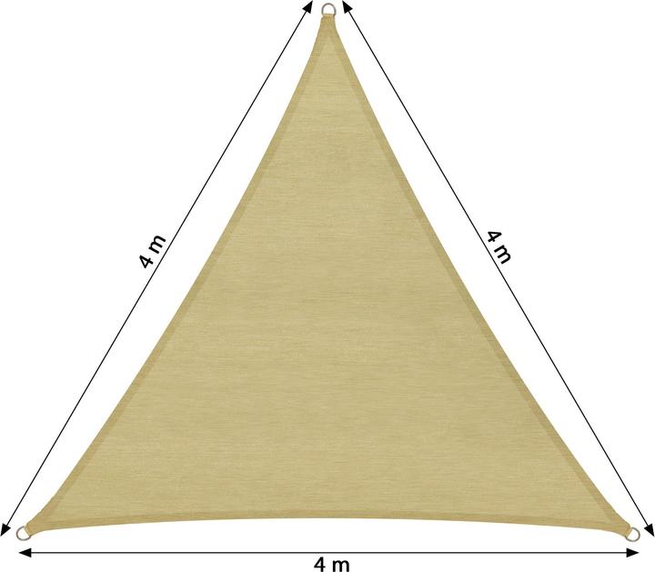 Actual product image tectake Sun sail triangular (400 x 400 cm)