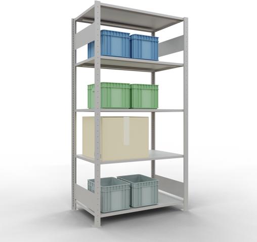 Actual product image Schulte Lagertechnik MULTIplus150 basic racking system with length ledgers