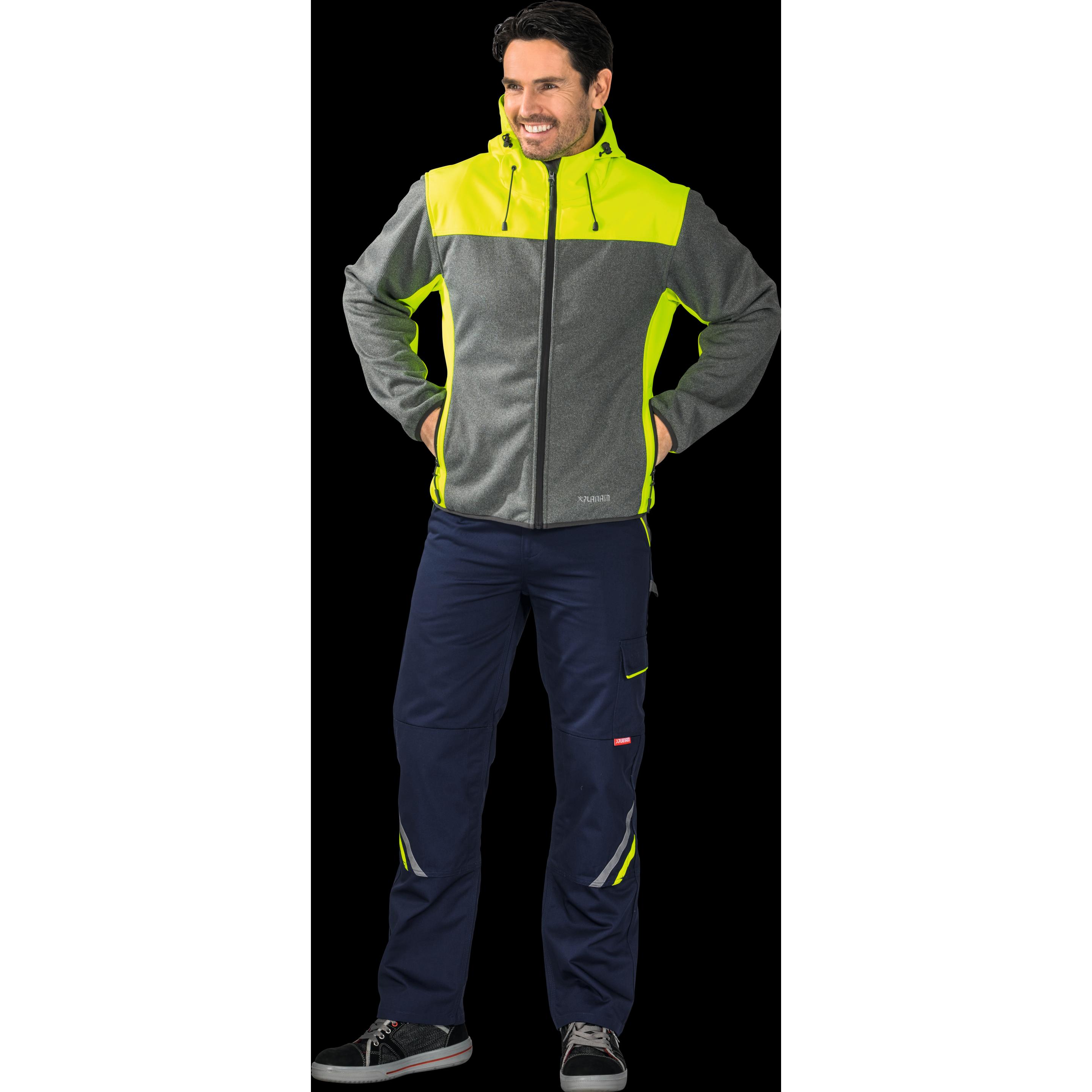 Thumbnail - Planam, Herren, Jacke, Softshell Jacke Outdoor Kontrast (L), Grau, L