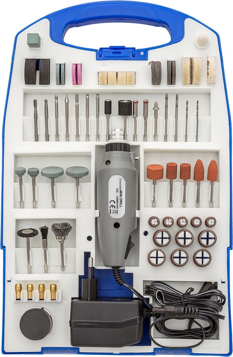 Produktbild tectake Mini Schleifer Set (Geradschleifer)