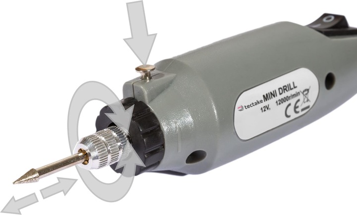 Produktbild tectake Mini Schleifer Set (Geradschleifer)