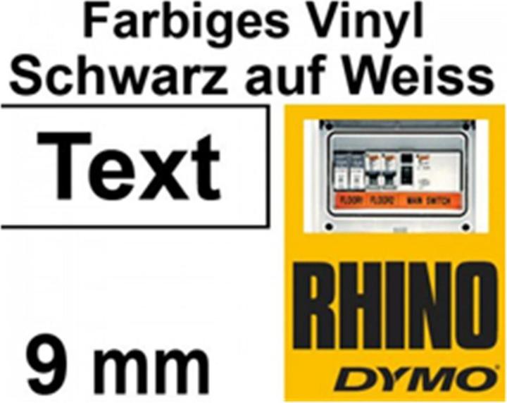 Produktbild Dymo Rhino Vinylband, 18443, weiss (0.90 cm, Weiss)