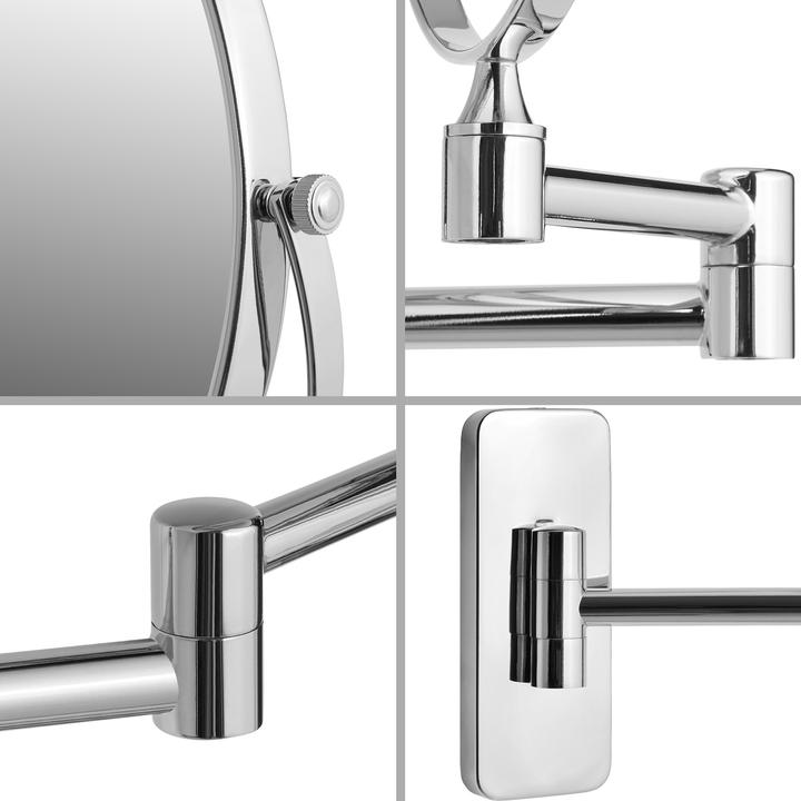 Actual product image tectake Make-up mirror (Ø 20 cm)