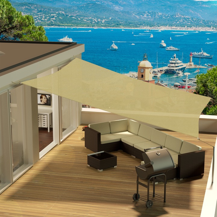 Actual product image tectake Awning (360 x 360 cm)