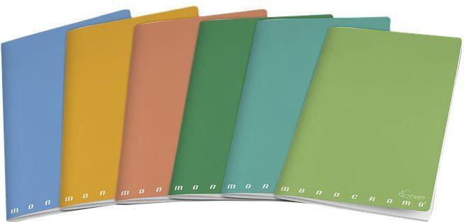 Immagine prodotto Pigna Confezione 10 Quaderno Monocromo Green (A4, Righe)