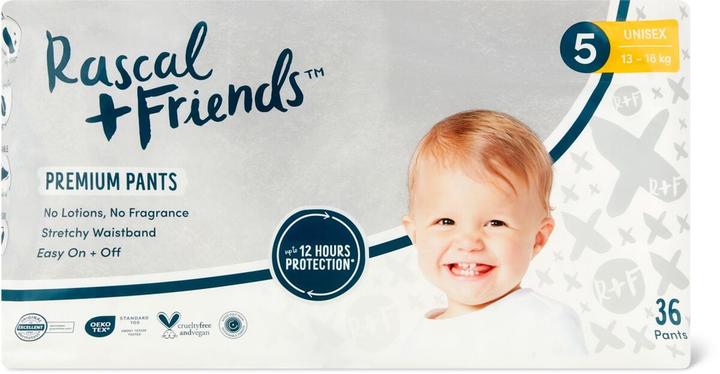 Actual product image Rascal+Friends Premium Pants (Size 5, Pack, 36 pcs.)