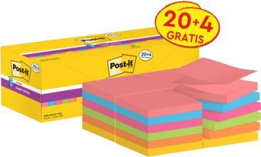 Immagine prodotto Post-it Z-Notes super appiccicosi 20 + 4 (7,6 x 7,6 cm)