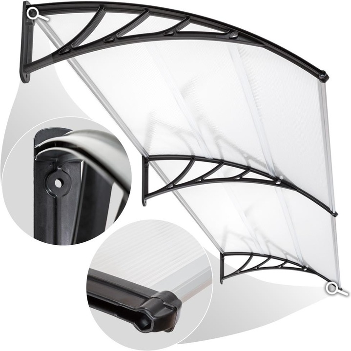 Image du produit tectake Marquise Auvent de porte