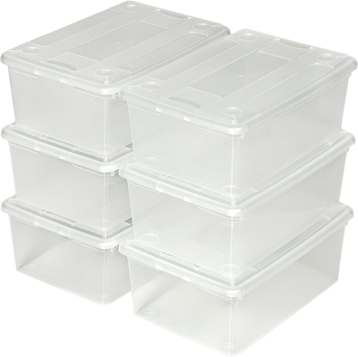 Image du produit tectake Boites de Rangement (33 x 23 x 12 cm, 9 l)