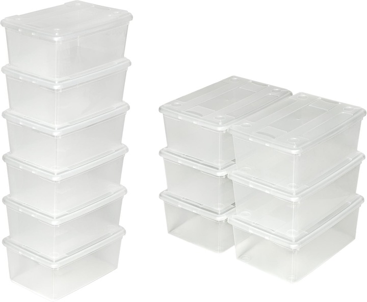 Image du produit tectake Boites de Rangement (33 x 23 x 12 cm, 9 l)